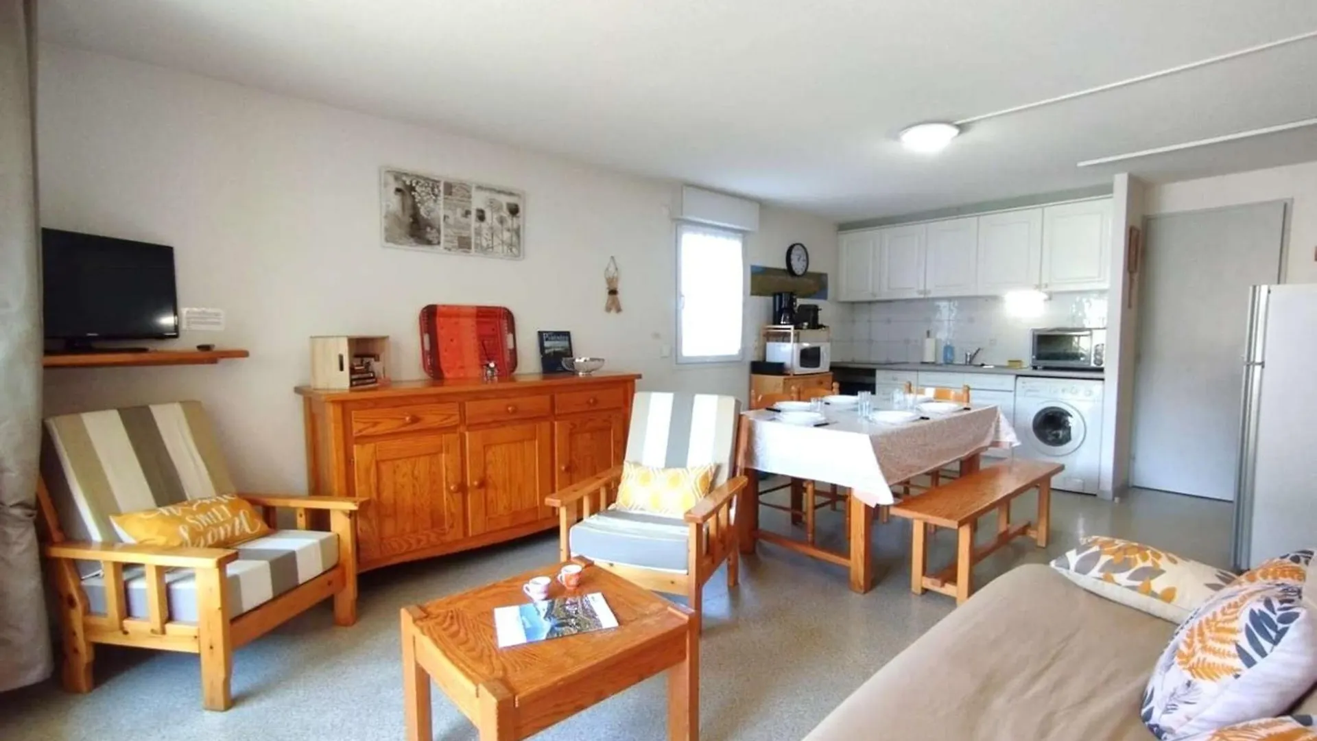 סן-לארי-סולאן Charmant T3 6 Pers, Terrasse Sud, Parking, Centre St Lary Soulan - Fr-1-457-357 0*,  צרפת
